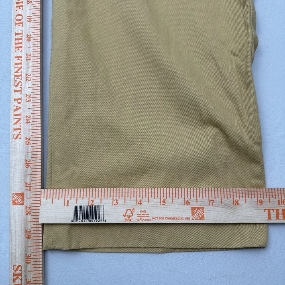 Bills Khakis Classic Fit Chino Pants Mens 42x30 Tan Khaki Made in USA Flat Front